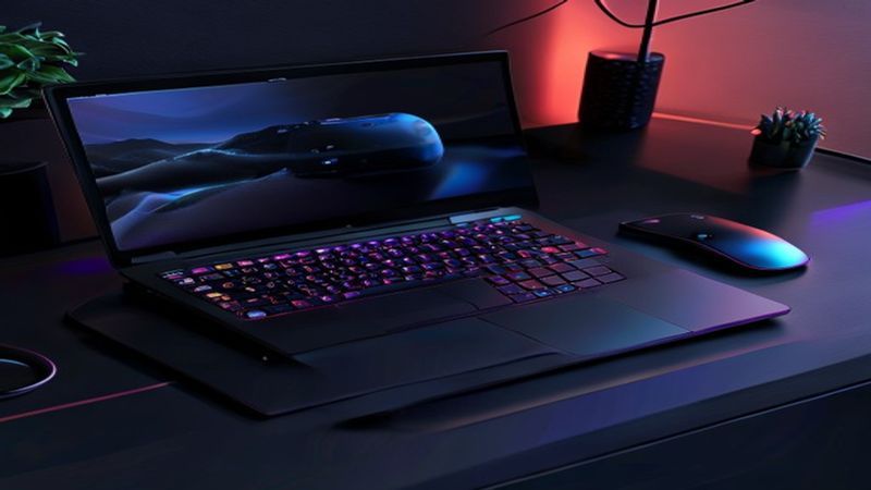 Gaming laptop setup