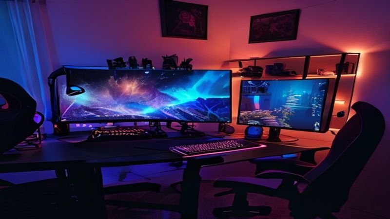 Esports gaming setup
