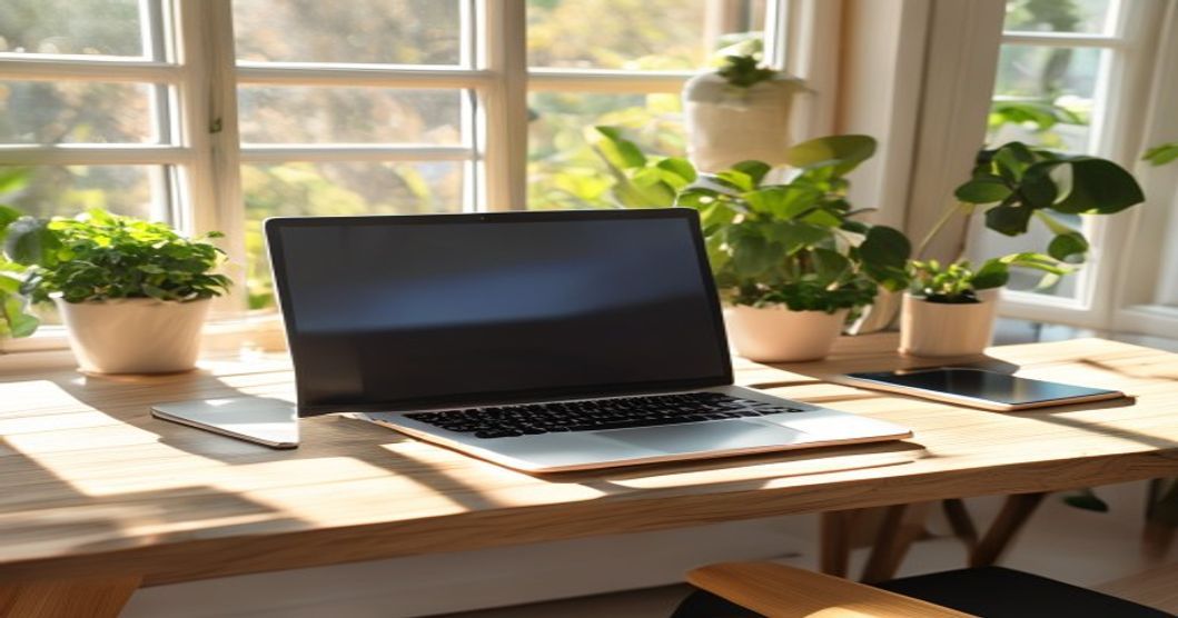 Digital nomad workspace