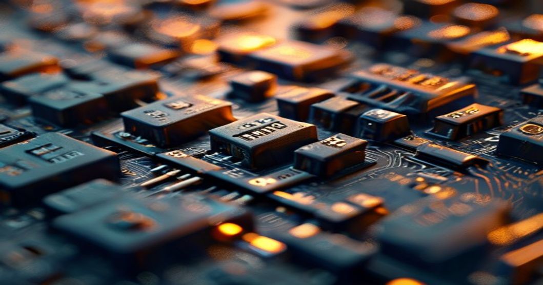 Mechanical keyboard close-up