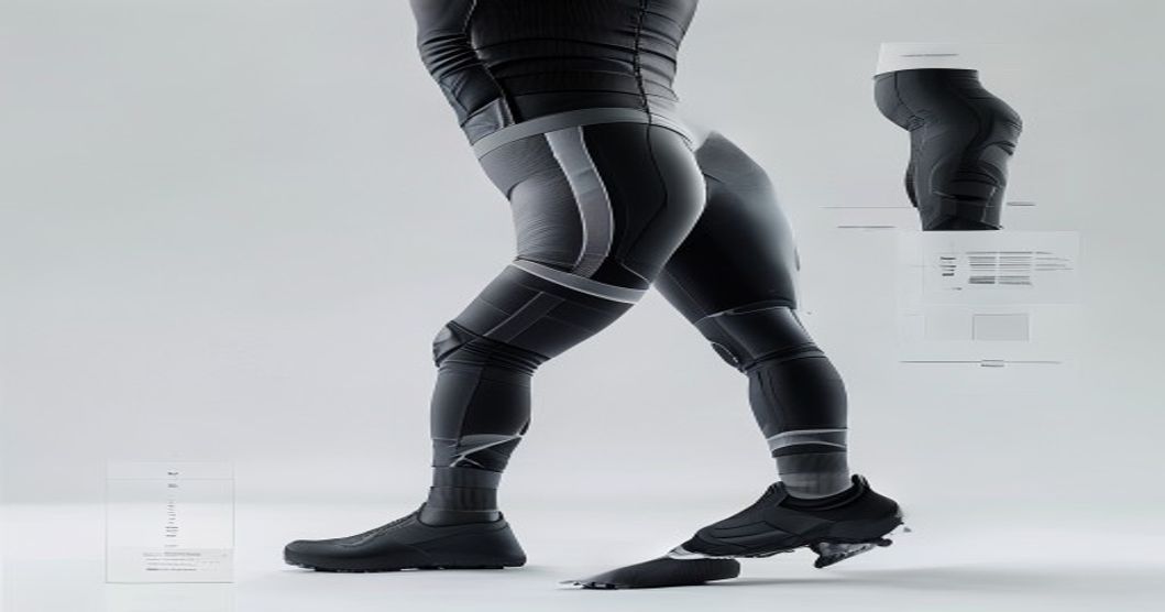 Athlete wearing compression recovery boots