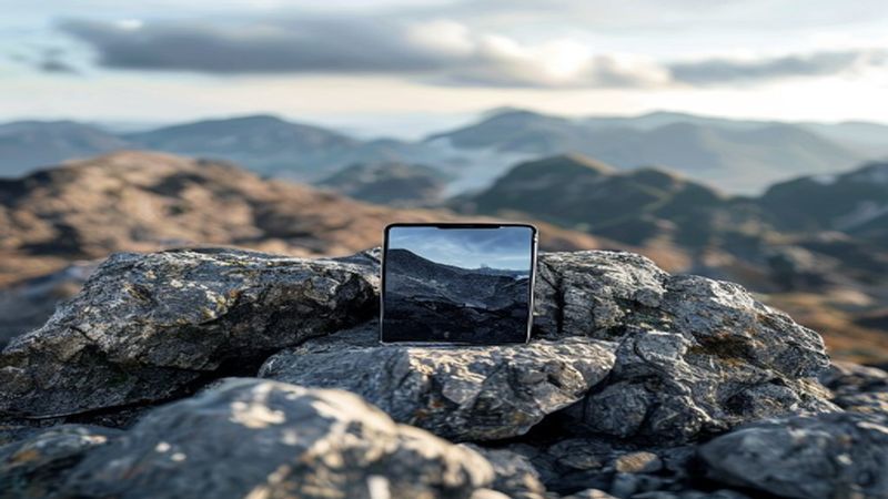 Samsung Galaxy XCover Pro in outdoor setting