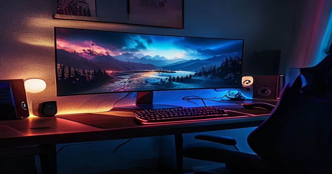 Gaming ultrawide monitor setup
