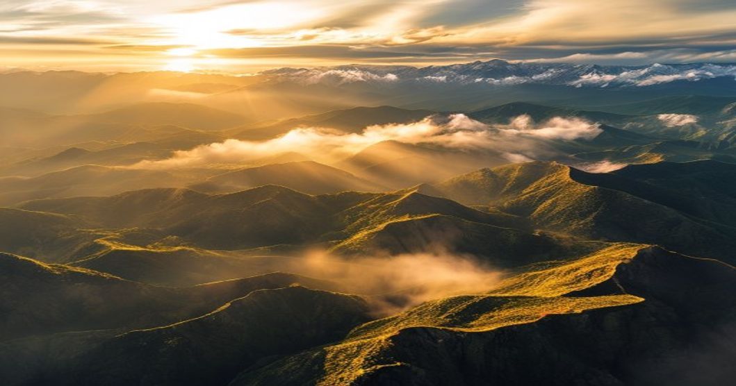 Landscape drone photography