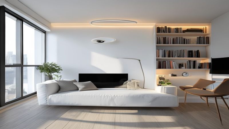 Ring Indoor Cam in living room setting