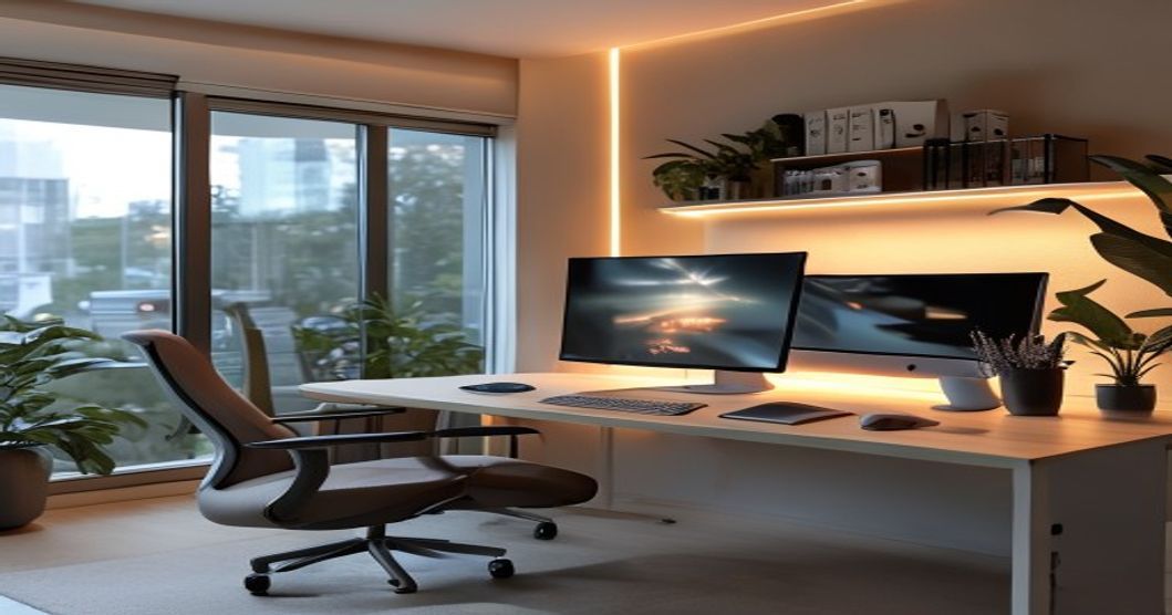 Ultrawide monitor workspace setup