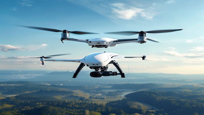 DJI Mini 2 drone in flight