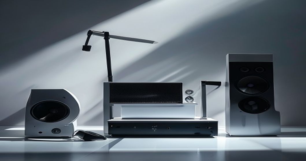 Sonos Five speaker on modern minimalist console