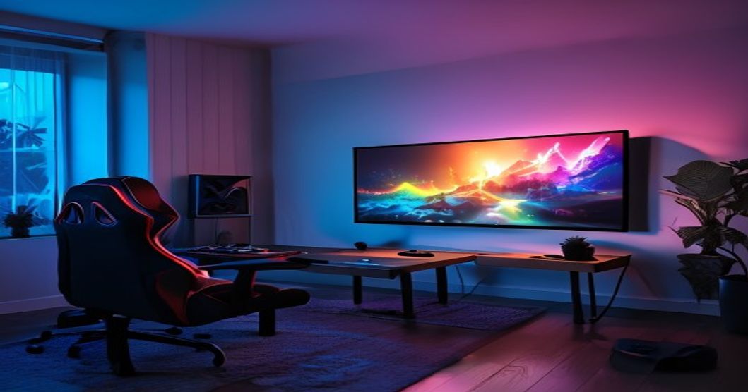 Gaming projector setup