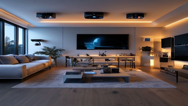 Home security camera setup
